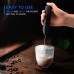 Fovbun Milk Frother, Milk Frothers Handheld Electric with High Power 14000 RPM Motor, Mini Foamer Whisk, Mixer with Food Grade Stainless Steel Stirring Head, for Coffee, Hot Chocolate, Drinks